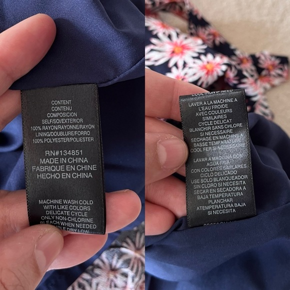 NWT Charles Henry Navy Floral Fit & Flare Dress XL - Picture 11 of 11